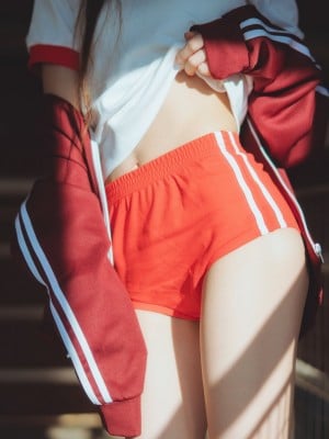 桜桃喵 - 红色体操服