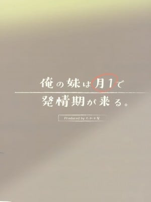 [靴下汉化组] (COMIC1☆15) [たか々屋 (蟹屋しく)] 俺の妹は月1で発情期が来る。_24