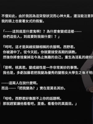 [トランス・トリビューン (綿谷)] メス堕ち大学～淫乱女装奴隷に堕とされた優等生の末路～_daigaku022
