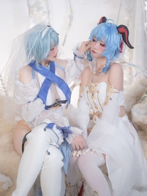 爆机少女喵小吉&云烧 - 原神花嫁：优菈&甘雨_21