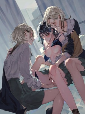 [スノードロップス (よろず)] 3P百合えっちアンソロジー [DL版]_002