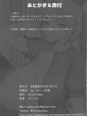 (例大祭20) [Circle Eden (ヂイスケ)] 永琳がおっぱいをいじられまくってPカップになるまでの話 (東方Project)_24