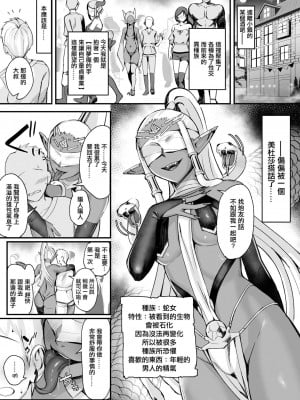 [といん] 褐色メドゥーサに搾り取られる漫画 [中国翻訳]