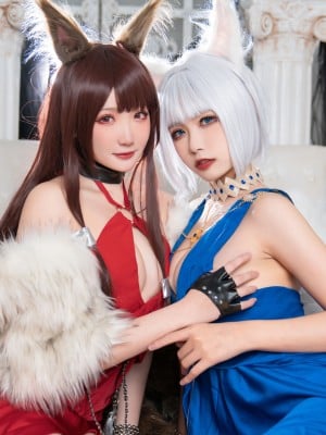 [Momoko葵葵&瓜希酱] 碧蓝航线赤城&加贺 礼服_24