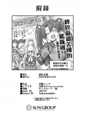 [悪転奏進 (黒糖ニッケ)] 艦娘着任前夜 胸性奉仕活動+艦娘着妊 妊娠乳奴契約 & 陥落 背徳快楽 -Atlanta- (艦隊これくしょん -艦これ-)[中国翻訳]  [DL版]_064