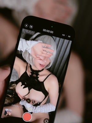 [HERESY (林檎蜜紀)] りんごみつき妄想セクションvol.8 デカ尻クイコミ特化♥すけべアンドロイド化した過激すぎるニーアオー●マタ・２Bのコスプレ (NieR： Automata)_149