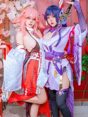 Byoru - Yae Miko x Raiden Shogun【Genshin Impact】_019