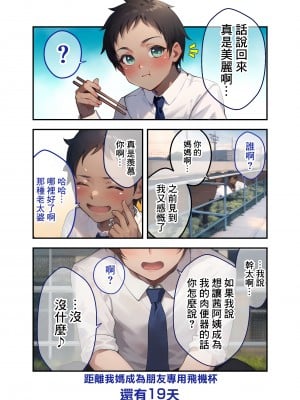 [領空侵犯 (かつよし)] 28日後に俺の母ちゃんが友達の専用オナホールになる話｜28日後我的媽媽成為朋友的專用飛機杯的故事 [中国翻訳]_12