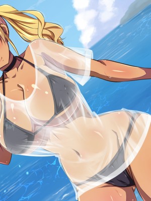 (同人CG集) [クリムゾン艦隊 (霧波カイ)] 移住した南の島で水着女子にヤリたい放題!孕ませ放題! ～私たち、みんな種付けされちゃいました♪～_332_003_0004