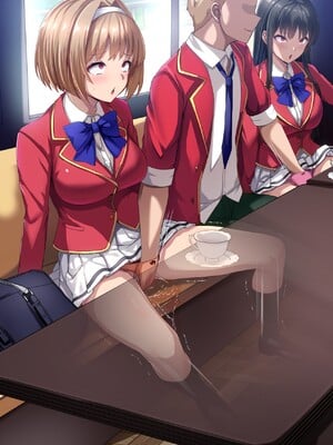 [妄想Caution (ダイアル)] かくれてスカートの中を好き放題弄られてるCG集 [薪炎gpt机翻]_162