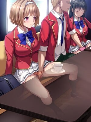 [妄想Caution (ダイアル)] かくれてスカートの中を好き放題弄られてるCG集 [薪炎gpt机翻]_255