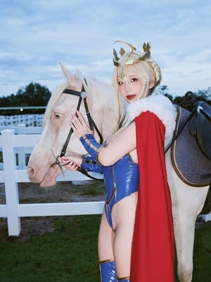 Puypuy プィプィ (Puypuychan) cosplay Artoria Lancer - FateGrand Order_026