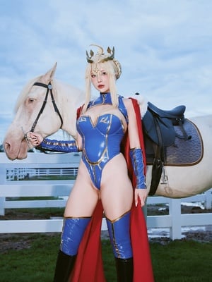 Puypuy プィプィ (Puypuychan) cosplay Artoria Lancer - FateGrand Order_028