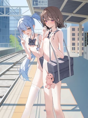 [咲凛玖] 全裸登校漫画 [中国翻訳]_02_jslh