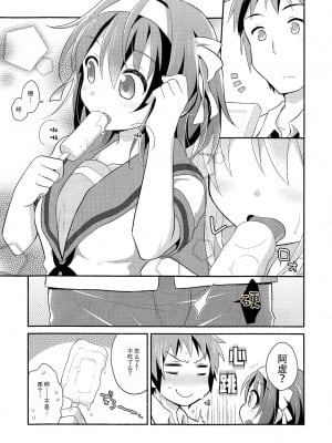 [脸肿汉化组] (C90) [にわとりとわに (大気)] あまにがみるきィ (涼宮ハルヒの憂鬱)_04