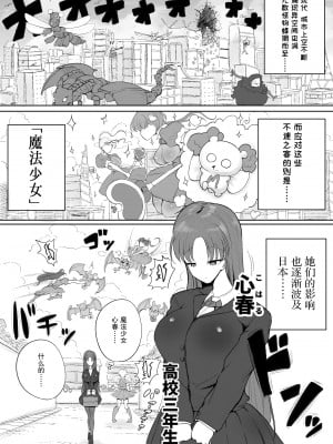 [サークルチェリー・ボーイ (えらい)] 魔法少女の子宮にある濃い魔法パワーを餌にして育つ触手の子 [中国翻訳]_03