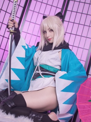 Shiro_Kitsune_Souji_Okita_Sakura_Saber_Fate_Grand_Order_4a21d290888b8fe129d03 (T.ME-COSPLAYSETS)