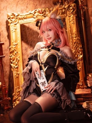 瓜希酱 - 玉藻前 漆黑魔术服_07
