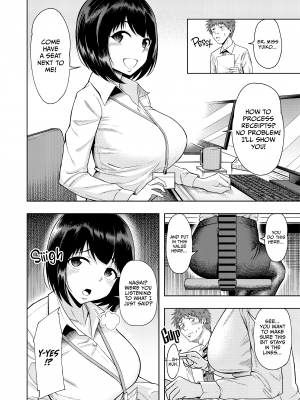 [しっとりボウズ] 後輩にだけ甘々な先輩OLさん｜[Shittoribouzu] I Think I'm the Only One Getting This On-the-Job Training (x3200) [Irodori Comics] [無修正]_003