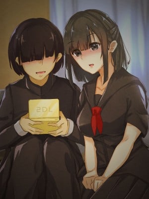 [メルコロ (KANIKORO)]  巨乳な幼馴染と美人な姉が…僕のち〇こを取り合って困っています…_063