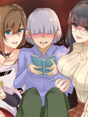 [メルコロ (KANIKORO)]  巨乳な幼馴染と美人な姉が…僕のち〇こを取り合って困っています…_108