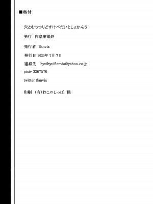 [自家発電処 (flanvia)] 穴とむっつりどすけべだいとしょかん 5 (東方Project) [小狐狸委托汉化] [DL版]_30