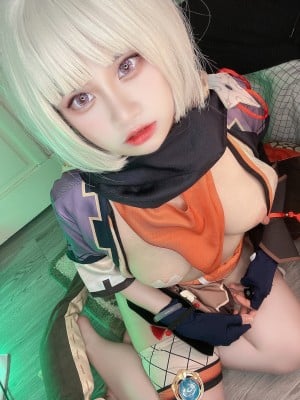 Genshin impact_A ninja little_Sayu cosplay Riribonni_03