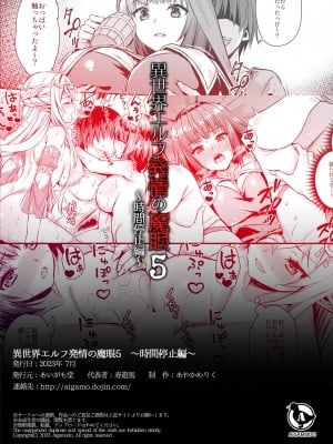 [あいがも堂 (あやかわりく)] 異世界エルフ発情の魔眼5 ～時間停止編～_050