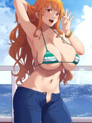 [青ばなな]ドスケベナミさん (ワンピース)_05