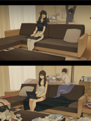 [わかまつ] 同棲生活1ヵ月目と1年後、朝起きてから就寝までの比較_12