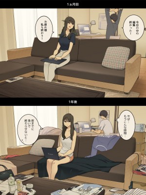 [わかまつ] 同棲生活1ヵ月目と1年後、朝起きてから就寝までの比較_11