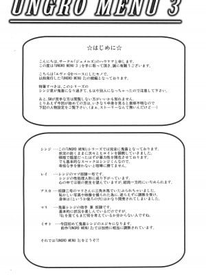 (C100) [ジュメルズ (ハウケア)] UNGRO MENU 3 (新世紀エヴァンゲリオン) [中国翻訳]_04