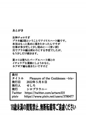[シロブラウニー (せしろ)] Pleasure of the Goddesses -Iris- (超次元ゲイム ネプテューヌ) [中国翻訳] [DL版]_18