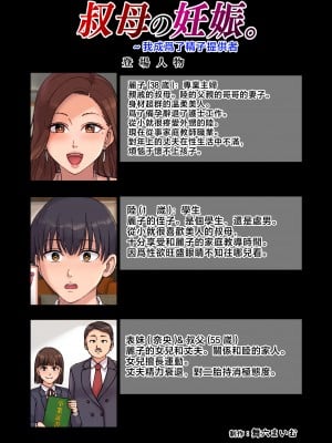 [舞六まいむ] 叔母の妊娠。僕が精子提供者になった訳｜叔母的懷孕。因我成為了精子提供者 [中国翻译]___002