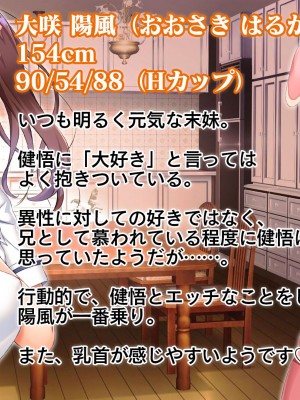 [スタジオ山ロマン]お年頃な三姉妹はお兄ちゃんとイチャイチャしたい!～兄妹で処女開通!三姉妹いちゃらぶハーレム開始!!～_004