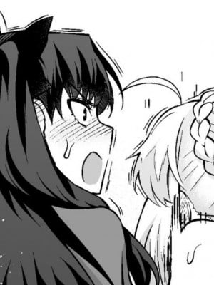 [あんこまん] セイバー＆凛、慎二と浮気セックス♥ (Fate／stay night) [黎欧出资汉化]_01