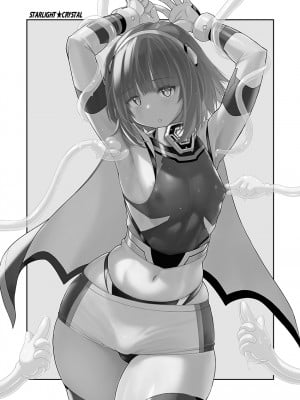 [猫畑 (紫☆にゃ～)] 女装ヒロイン スターライトクリスタル ～スライムちゃんのフタナリ交尾で射精した～ [DL版]_02