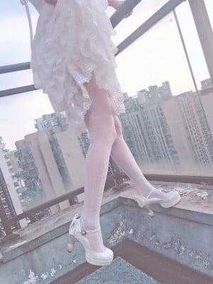 JK邪魔暖暖 - 白色连衣裙_005