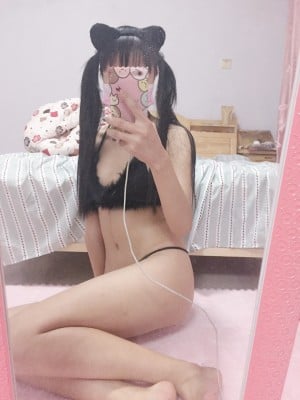 水酱是胖企鹅 - 黑色内衣_012