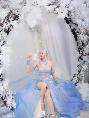 [小木曾AYA]Re0爱蜜莉雅 水晶礼服_06