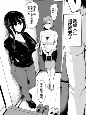 [鬼畜王汉化组][しまぱん(立花オミナ)] 巨乳が2人いないと勃起しない夫のために友達を連れてきた妻 Ⅰ-Ⅲ [中国翻訳][無修正] [黑字]_004