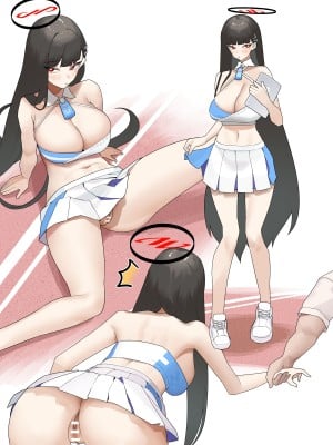 [牛蟹合戦] 調月リオとチアコス路地裏セックス♡ (ブルーアーカイブ)_5