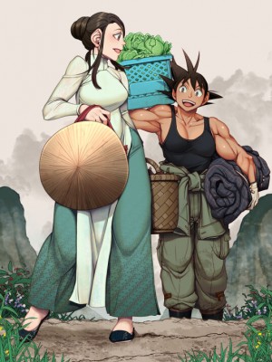 [Harunaga Makito] Goku x Chichi story throughout time_079