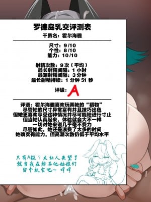 [kanta] 罗德岛干员乳交测试——霍尔海雅篇（arknights）（灼眼の牛爷爷个人汉化）_12