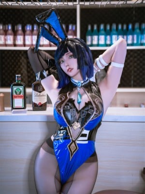 Natsuko_夏夏子 - 夜兰兔女郎_09
