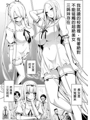 [赤月屋 (赤月みゅうと)] 僕にしか触れないサキュバス三姉妹に搾られる話1-2 [中文] [無修正]_003