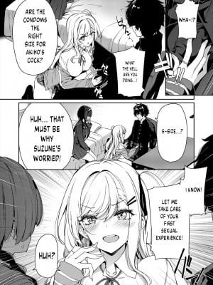 [ボトルシップボトラー (夏桜)] 陰キャカップルが陽ギャル達とSEXトレーニングする話1-2 [英訳] [無修正]_011
