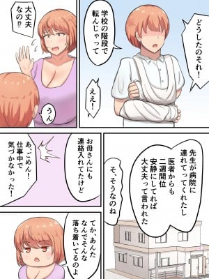 [白雲ゼン] 骨折した息子の世話をしてたら私の方が欲しくなっちゃいました_04