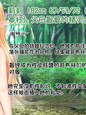 [配菜机翻汉化组][スタジオ山ロマン(cccpo)]ゴブリンの孕み袋～さらわれたエルフの少女の飼育記録～_002__000_2