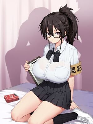 [TRY&方言二人社会(方言)] 新しい風紀委員長が巨乳すぎる件 Ⅰ-Ⅱ +眼鏡修正板+ 憧れの生徒会長が巨乳すぎる件 Ⅰ-Ⅱ [中国語] [無修正]_182